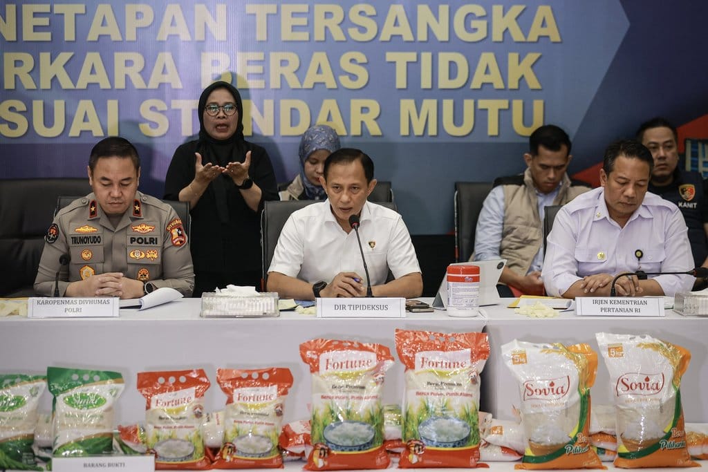 Perkembangan kasus beras tidak sesuai standar mutu
