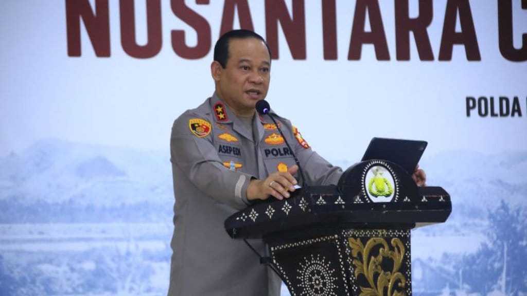 Kaops NCS Polri Irjen Pol. Asep Edi Suheri dalam memberikan arahan soal pengamanan Pilkada Serentak 2024 di Mapolda NTB, Mataram, Kamis (25/7/2024). ANTARA/HO-Polda NTB. Irjen Asep Edi Suheri