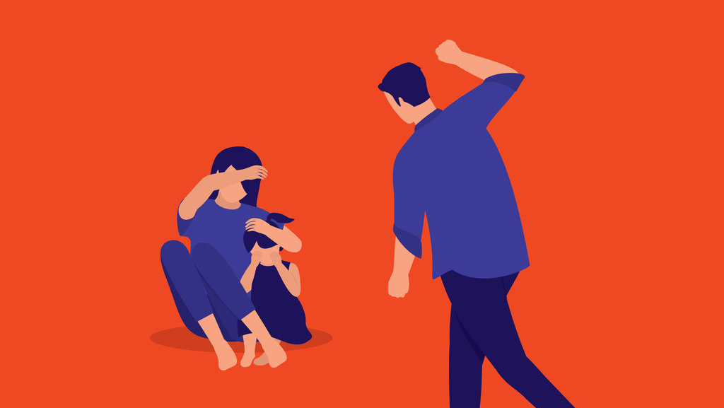 Ilustrasi kekerasan dalam rumah tangga keluarga. FOTO/iStockphoto Ilustrasi Kekerasan