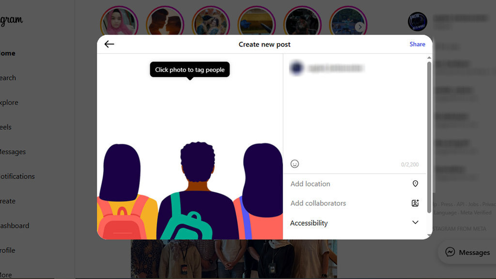 membuat caption di Instagram. FOTO/Instagram membuat caption di Instagram