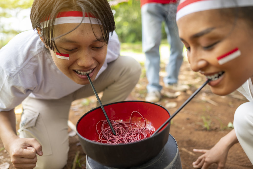 Ilustrasi Outfit Merah Putih