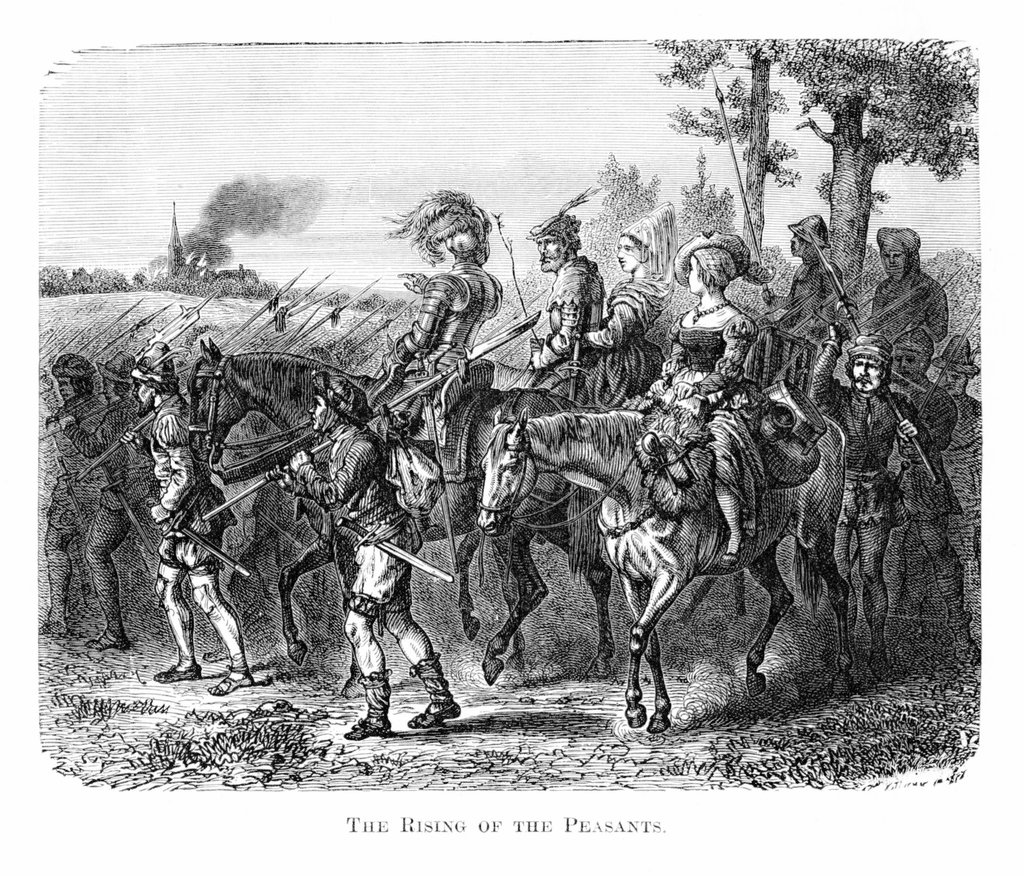 Ilustrasi Perang Petani Jerman, Sejarah Eropa Abad ke-16. FOTO/iStockphoto Ilustrasi gerakan antipajak