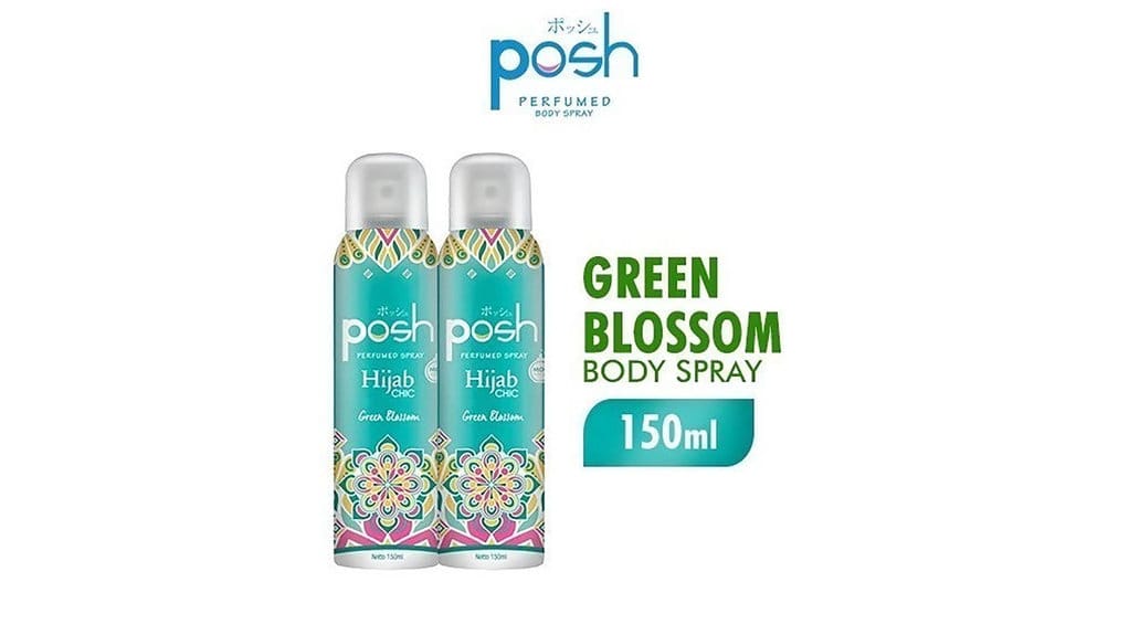 Posh Hijab Green Blossom