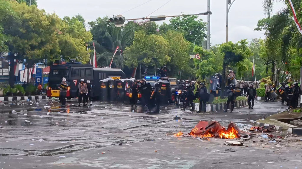 Aksi Solidaritas Driver Ojol di Solo