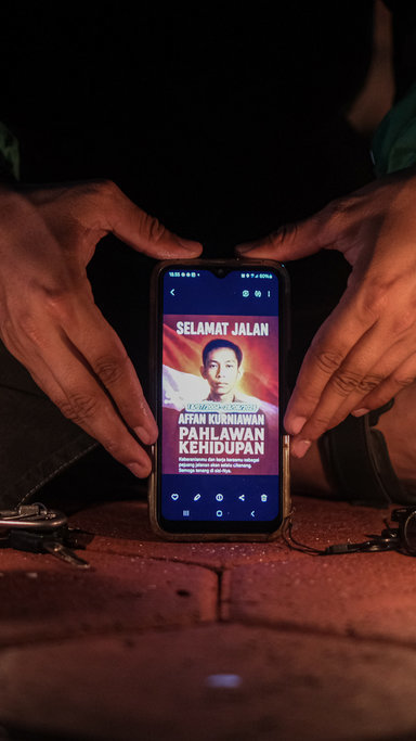 Aksi solidaritas dan doa bersama bagi Affan Kurniawan di Kendari