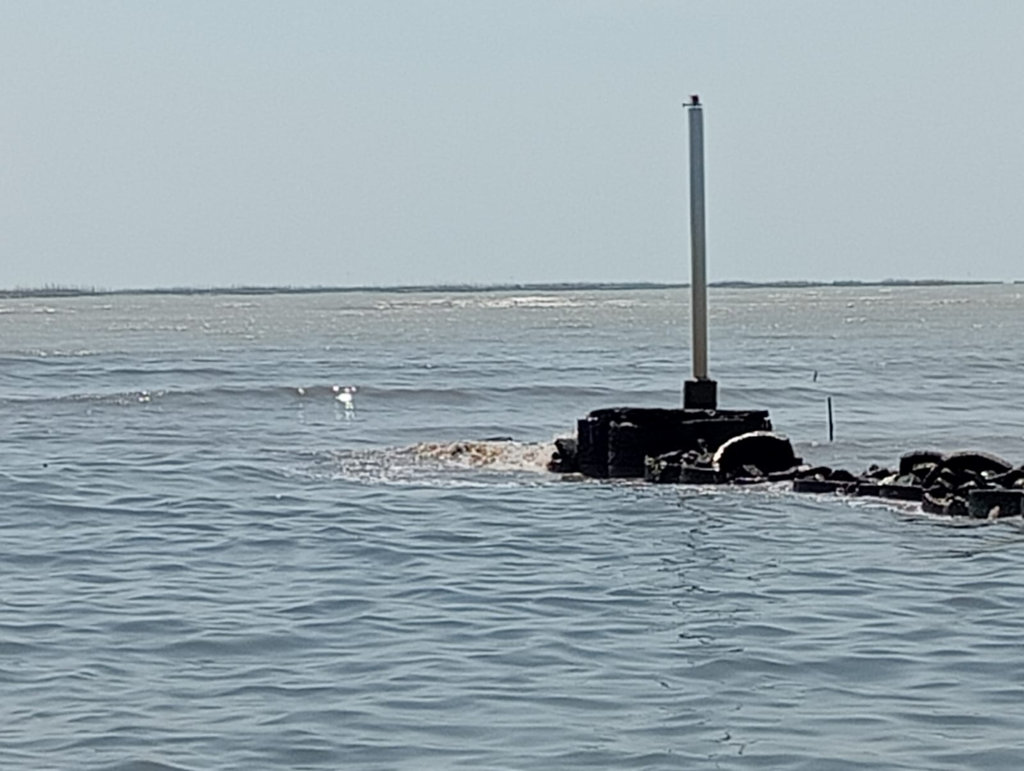 Kondisi breakwater di Muara Sukalila 