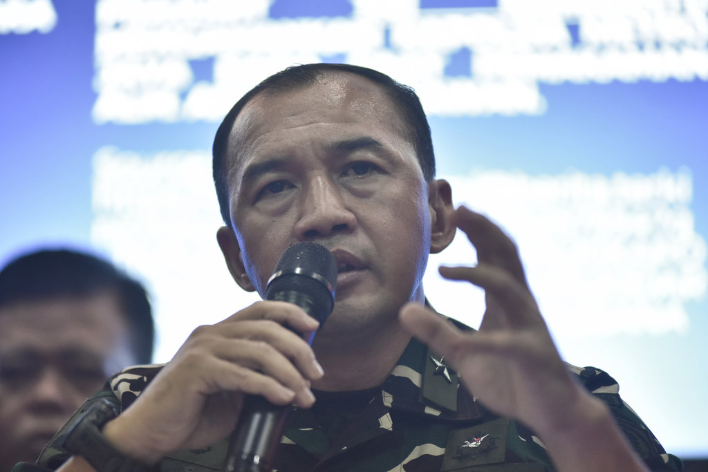 Kepala Pusat Penerangan (Kapuspen) TNI Brigjen TNI (Mar) Freddy Ardianzah memberikan keterangan pada konferensi pers di Mabes TNI, Cilangkap, Jakarta Timur, Jumat (5/9/2025). Pada konferensi pers tersebut TNI menegaskan tidak ada prajurit yang terlibat kerusuhan dan ditangkap Polri pada unjuk rasa di Jakarta serta daerah lainnya. ANTARA FOTO/Fakhri Hermansyah/bar Konferensi pers TNI terkait berita hoaks di media sosial