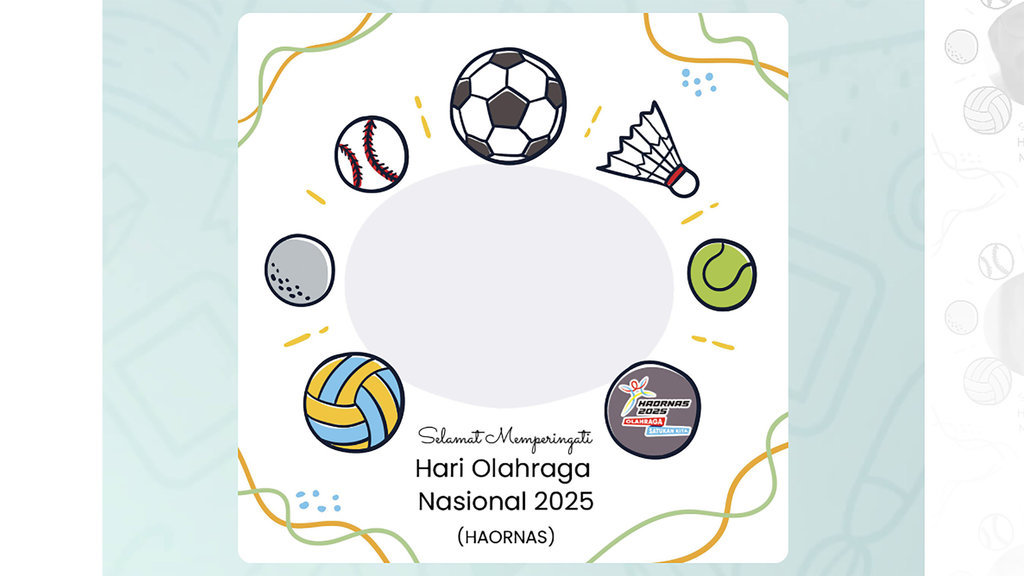  Twibbon Hari Olahraga Nasional 2025 