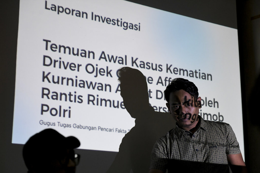 Peluncuran laporan investigasi kematian Affan Kurniawan