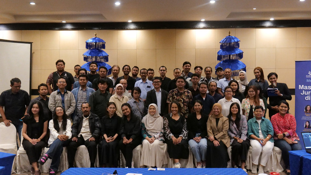 Media Talks: Masa Depan Jurnalisme di Era AI yang diselenggarakan oleh Komdigi dan Dewan Pers di Aston Denpasar, Bali, pada 9 September 2025 (tirto.id/Nadhi) Media Talks Masa Depan Jurnalisme
