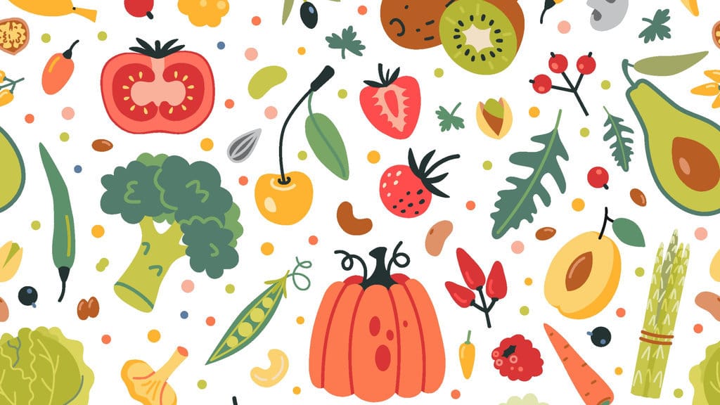 Ilustrasi konsep makanan sehat