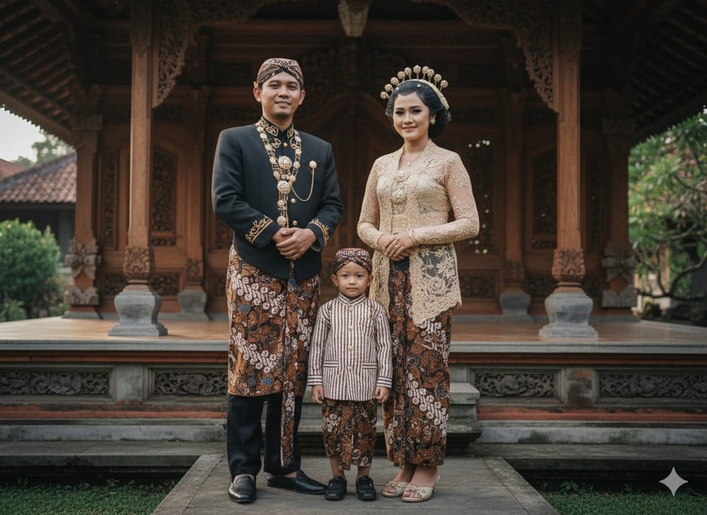 Hasil generaor AI, Gemini AI Foto keluarga. FOTO/Gemini AI Gemini AI Foto keluarga