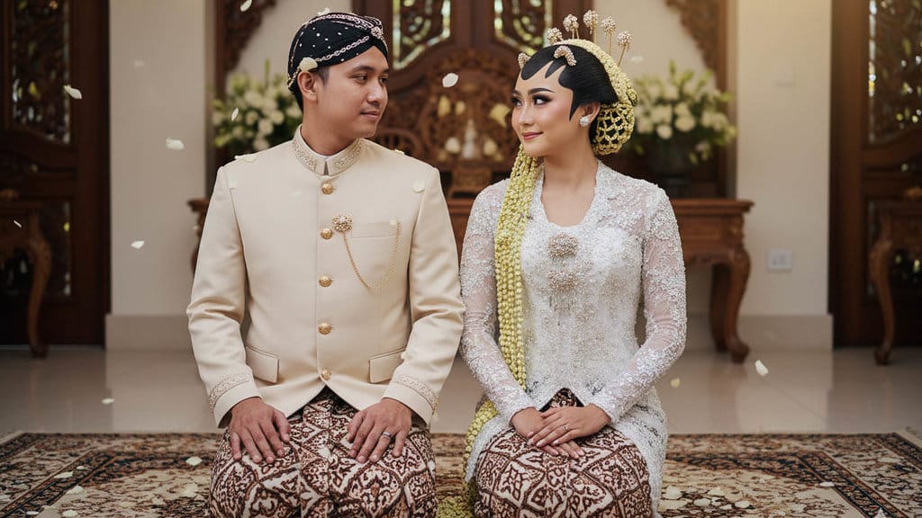 Pernikahan Tradisional dari Gemini. foto/Google Gemini AI Pernikahan Tradisional Google AI