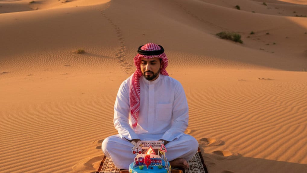 Hasil Generaor AI, Gemini AI Foto Timur Tengah Padang Pasir. FOTO/gemini AI Foto Timur Tengah Padang Pasir