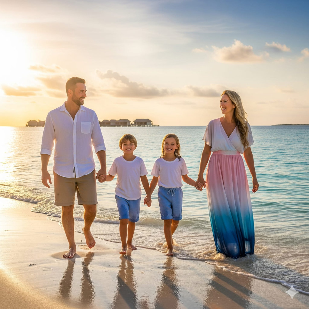 Hasil Generaor AI, Gemini AI Foto Liburan ke Luar Negeri. FOTO/Gemini AI Gemini AI Foto Liburan ke Luar Negeri