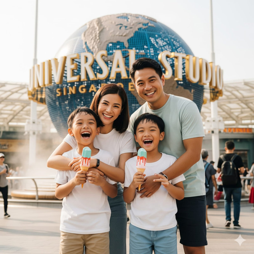 Hasil Generaor AI, Gemini AI Foto Liburan ke Luar Negeri. FOTO/Gemini AI Gemini AI Foto Liburan ke Luar Negeri