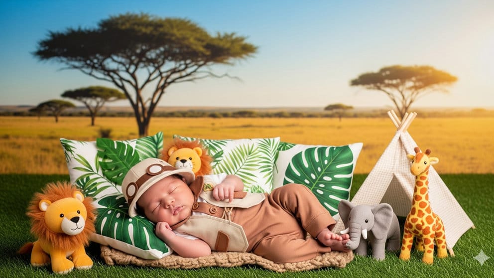 Hasil Generator AI, Gemini AI Foto Studio Bayi. FOTO/Gemini AI Prompt AI Foto Studio Bayi