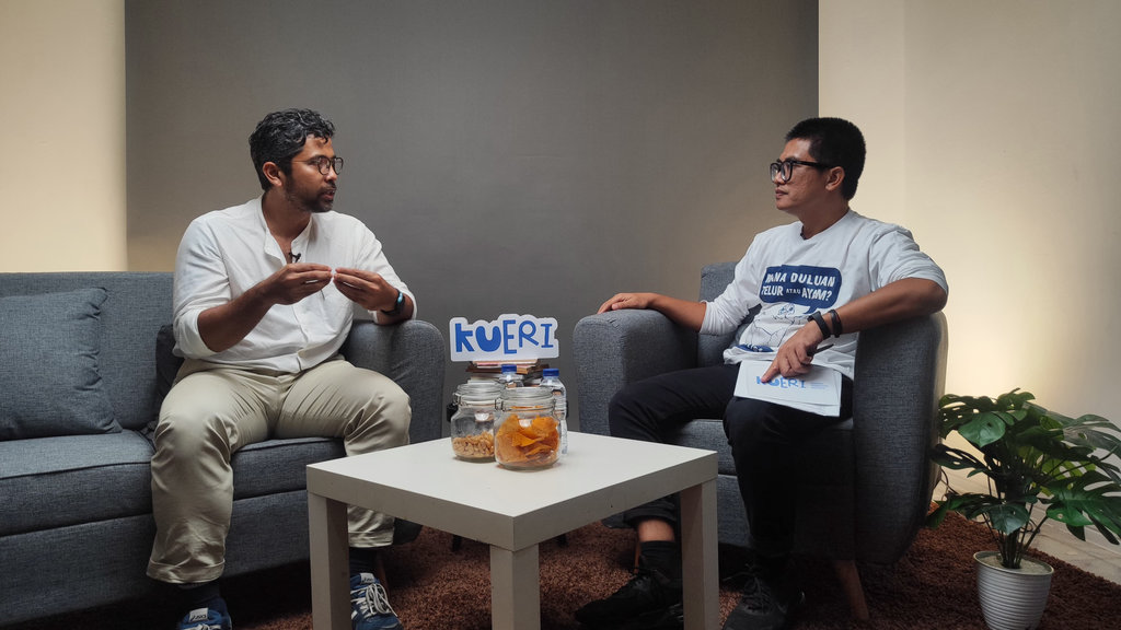dr Ryan Rhiveldi Keswani dan Pemimpin Redaksi Tirto.id Rachmadin Ismail dalam program Kueri.
