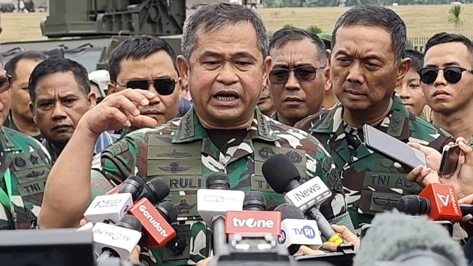 Kepala Staf Angkatan Darat (KSAD) Jenderal TNI Maruli Simanjuntak, dalam acara TNI Fair, di kawasan Monas, Jakarta Pusat, Sabtu (20/9/2025). tirto.id/Umay Maruli Simanjuntak