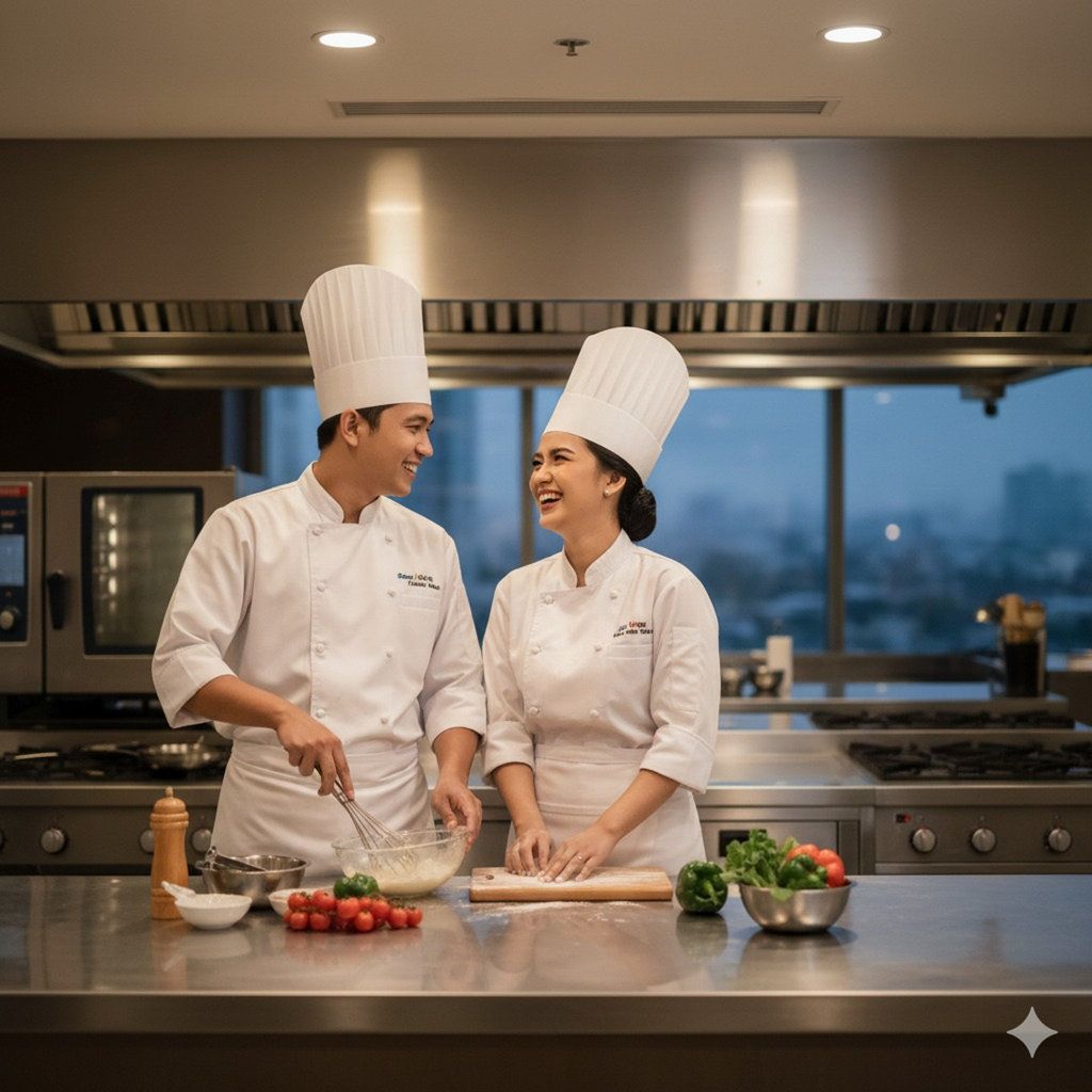 Hasil Generaor AI, Foto Prewedding Profesi. FOTO/Gemini AI Prompt Foto Prewedding Profesi