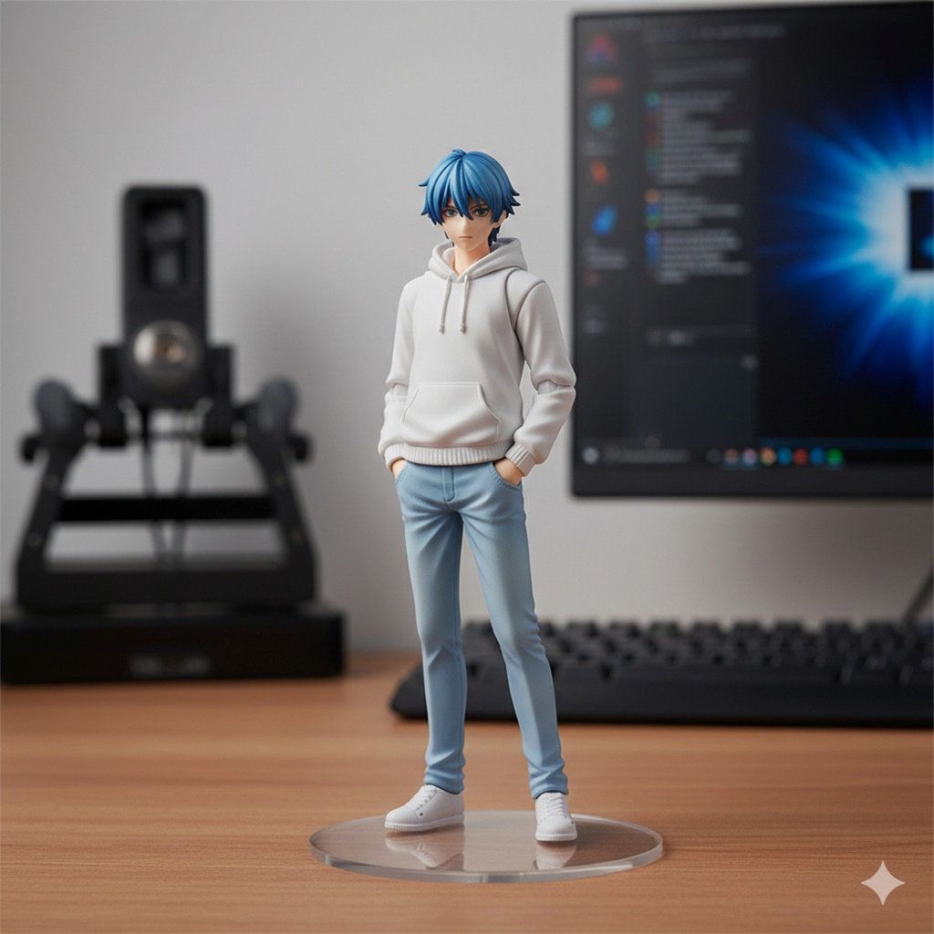 Hasil Generator AI, Gemini AI Foto Action Figure. FOTO/Gemini AI Prompt Gemini AI Foto Action Figure