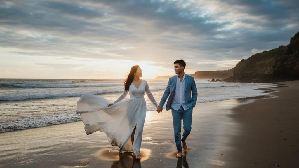 prompt gemini AI foto prewedding Jogja
