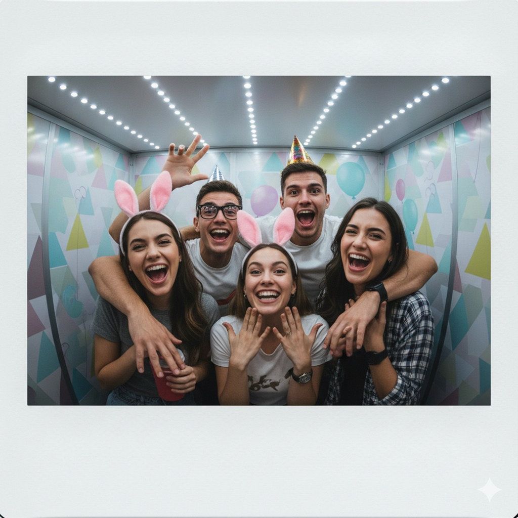 Hasil Generaor AI, Gemini AI Photobox. FOTO/Gemini AI Prompt Gemini AI Polaroid Photobox