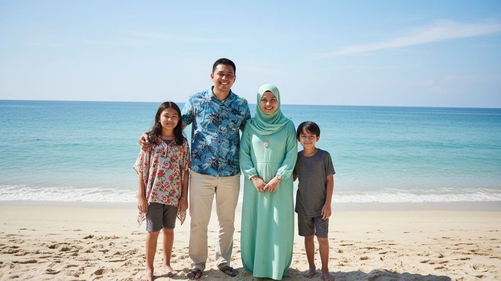 Promt AI Foto Keluarga 4 Orang. foto/Gemini AI Promt AI Foto Keluarga 4 Orang