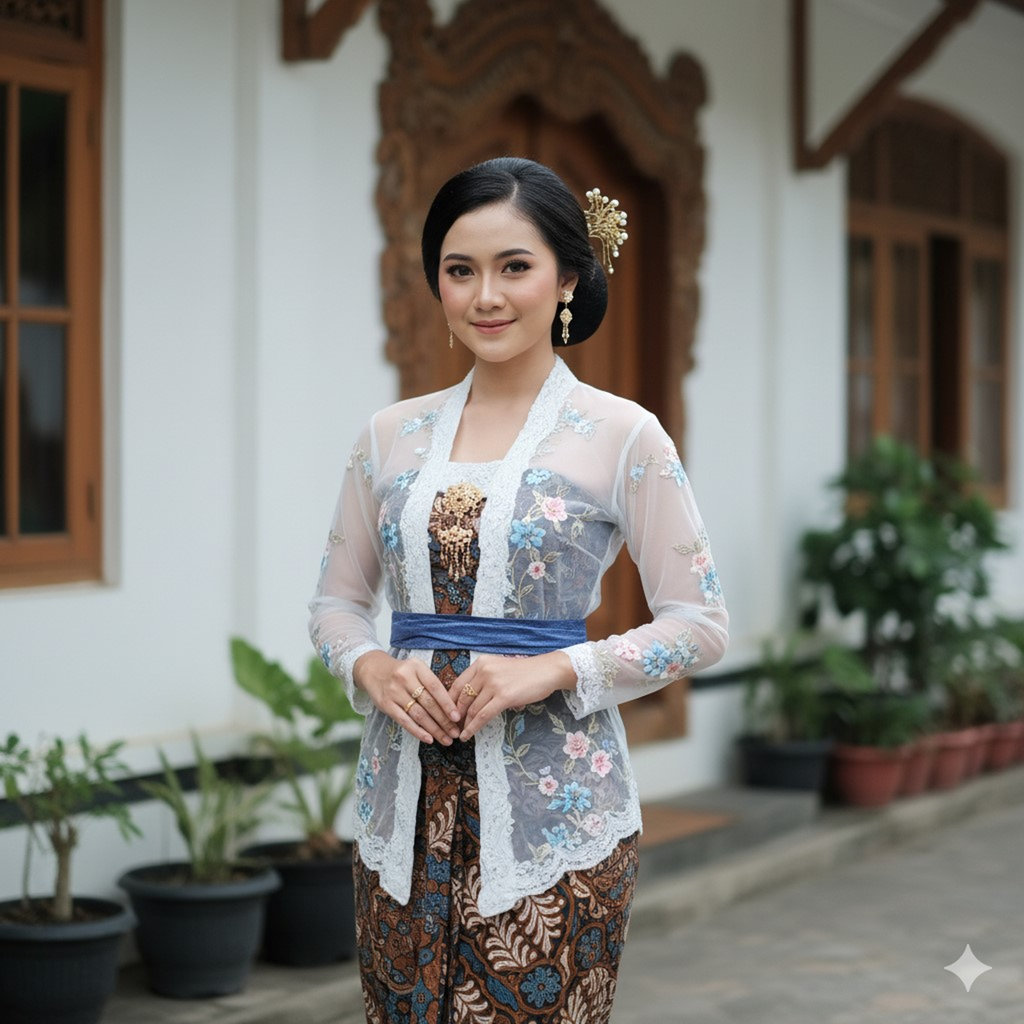 Prompt Gemini AI Baju Adat Kebaya Encim Betawi