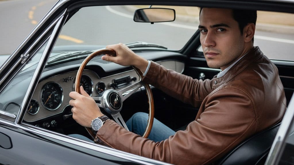 Hasil Generaor AI, Gemini AI Pose di Mobil Sport. FOTO/Gemini AI Prompt AI Pose di Mobil Sport