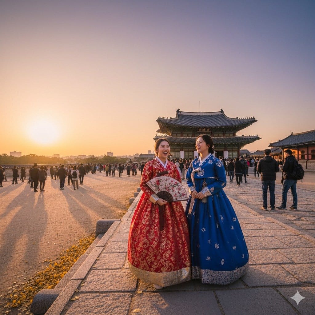 Prompt AI Foto di Korsel dan Jepang