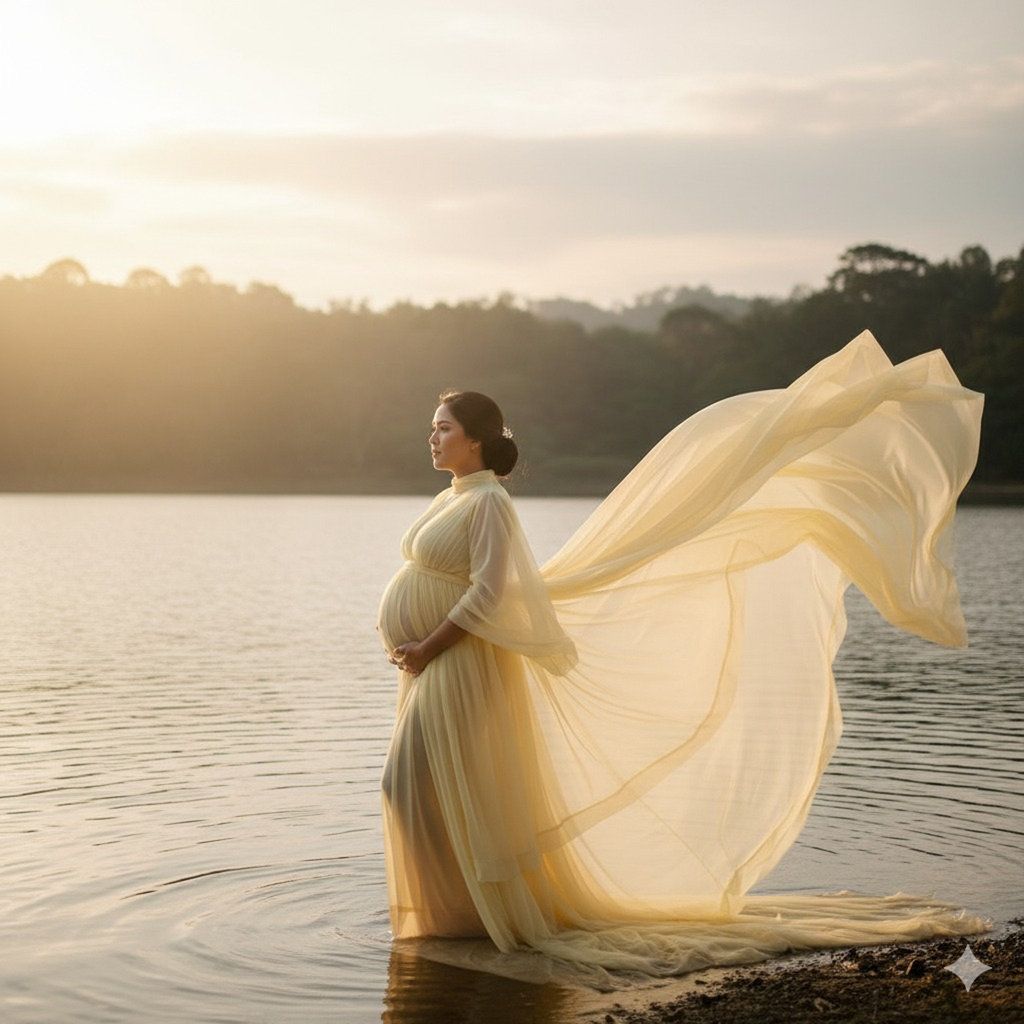Hasil Generator AI, Gemini AI Foto Maternity. FOTO/Gemini AI Prompt Gemini AI Foto Maternity