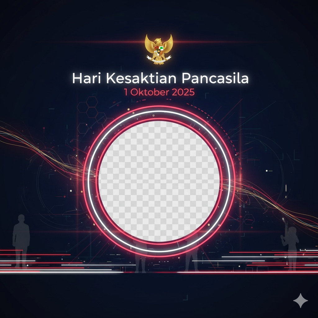 Hasil Generator AI, Gemini AI Twibbon Hari Kesaktian Pancasila. FOTO/Gemini AI Prompt Gemini AI Twibbon Hari Kesaktian Pancasila