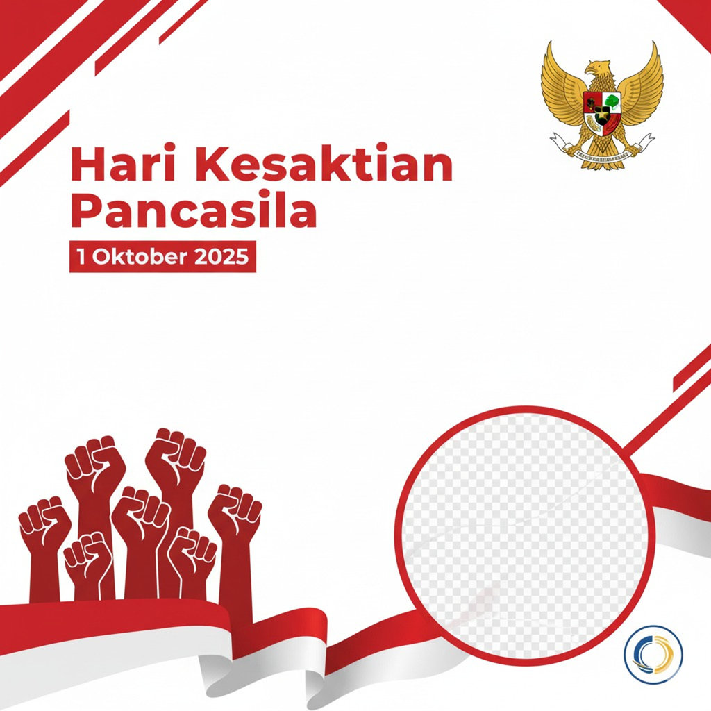 Hasil Generator AI, Gemini AI Twibbon Hari Kesaktian Pancasila. FOTO/Gemini AI Prompt Gemini AI Twibbon Hari Kesaktian Pancasila