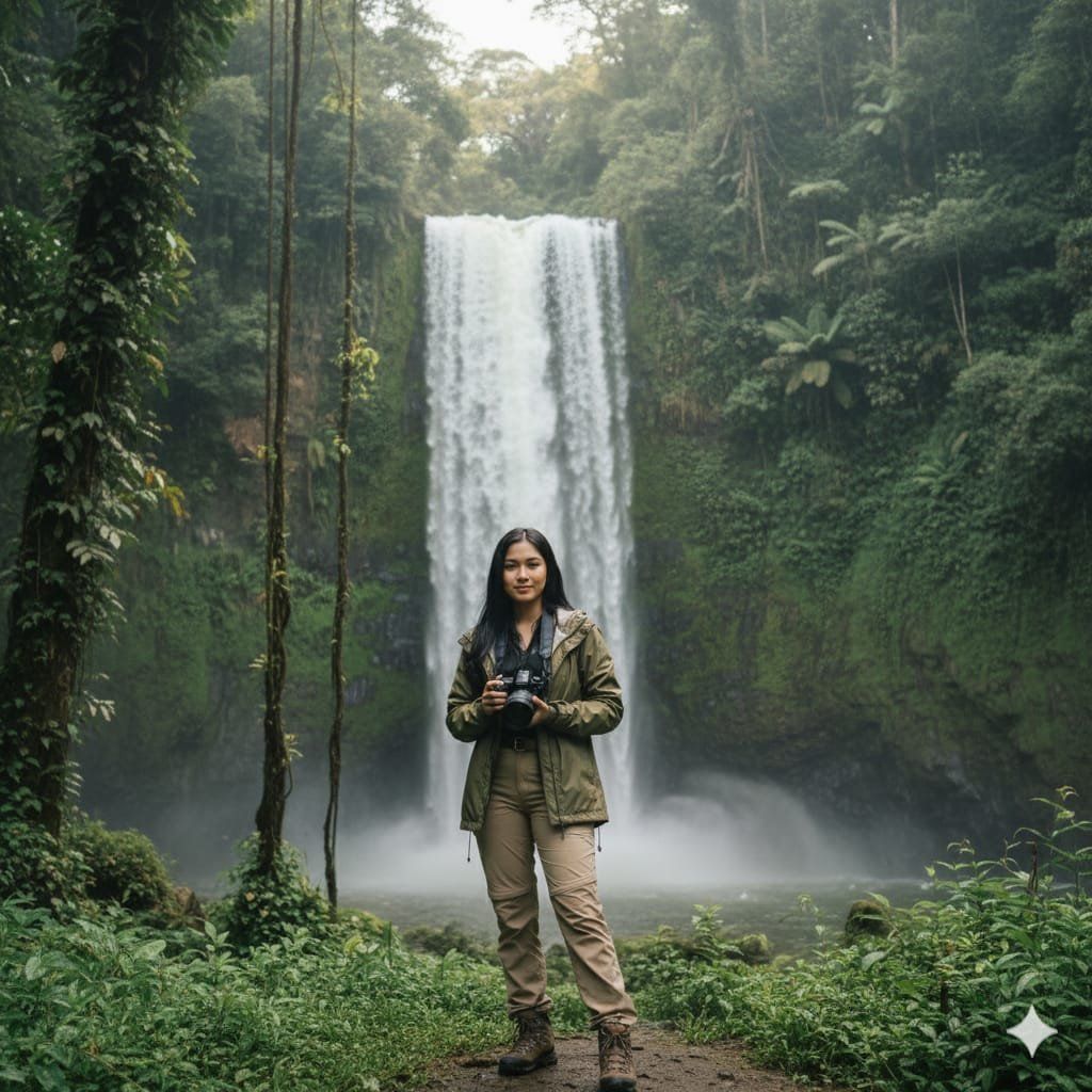 prompt AI wanita petualang