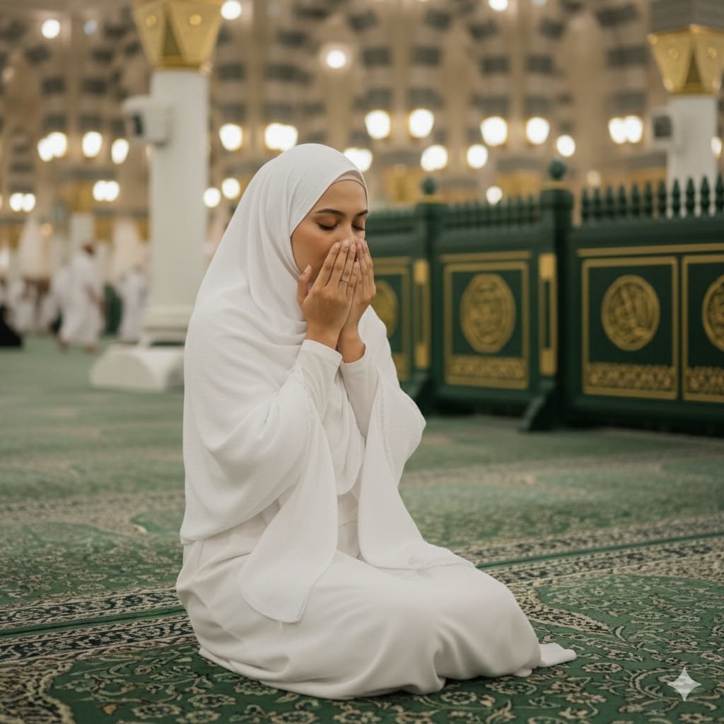 Prompt AI seperti sedang umrah