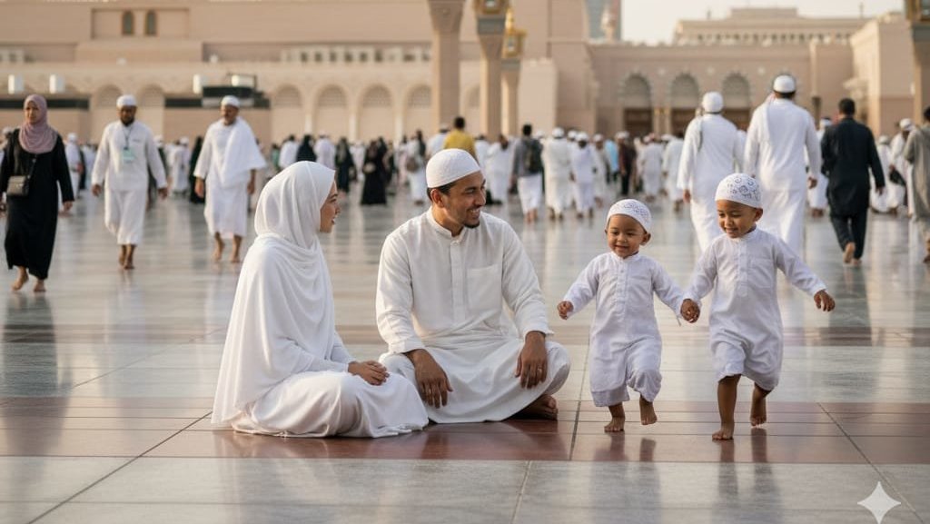 Prompt AI seperti sedang umrah