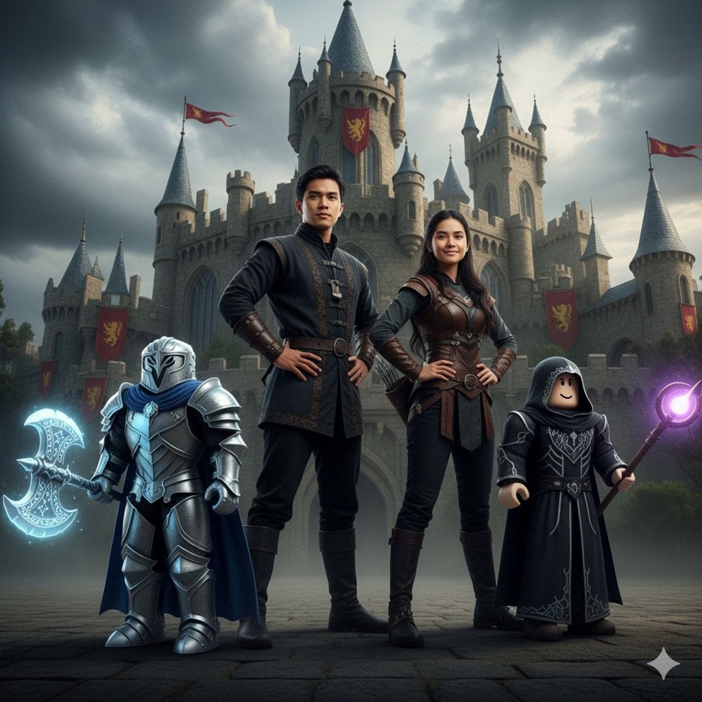 Prompt Gemini AI Foto Bareng Avatar Roblox