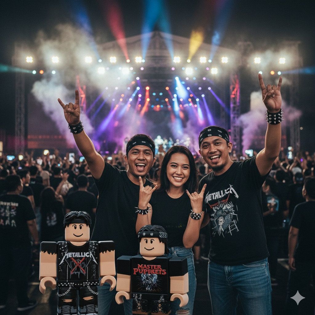 Prompt Gemini AI Foto Bareng Avatar Roblox