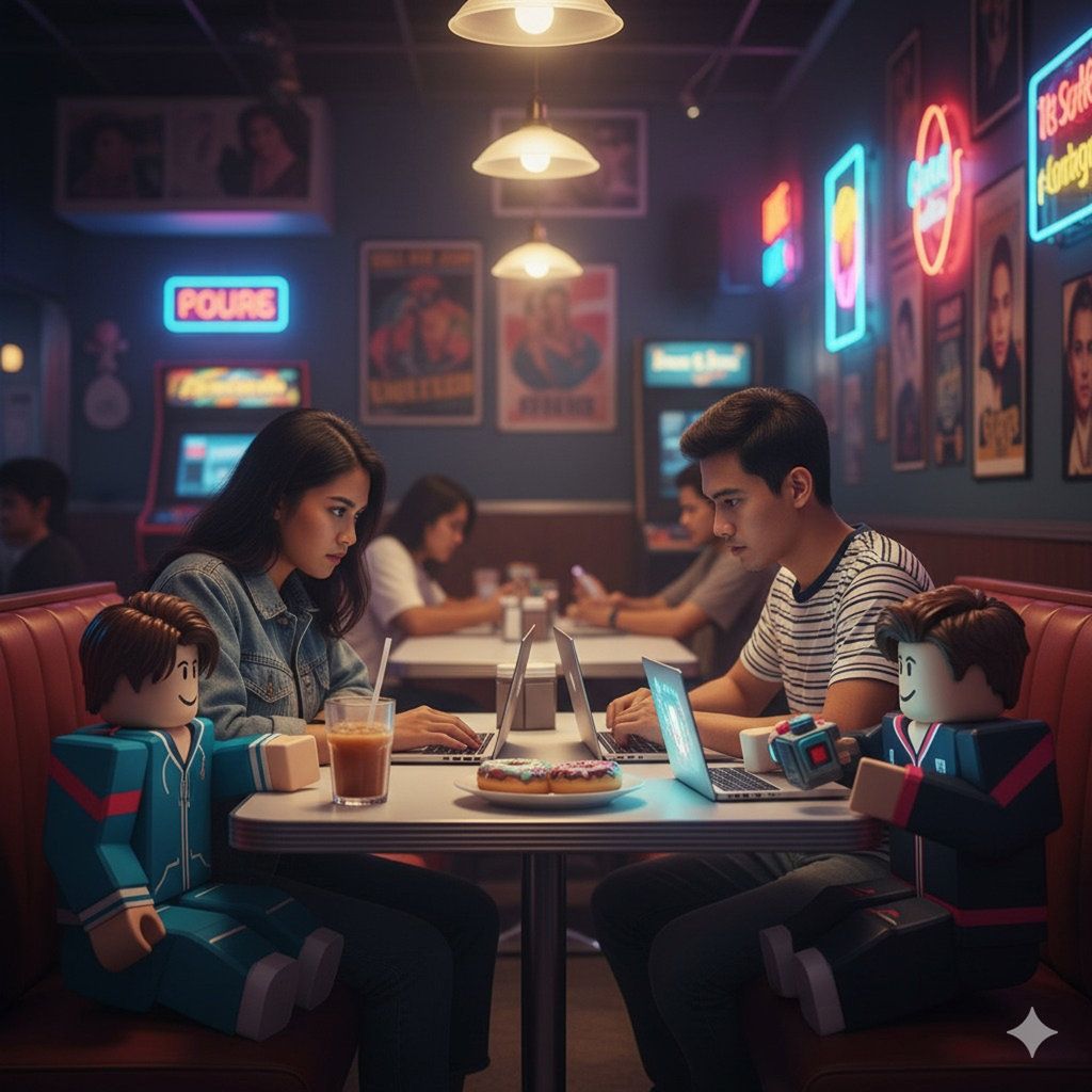 Prompt Gemini AI Foto Bareng Avatar Roblox