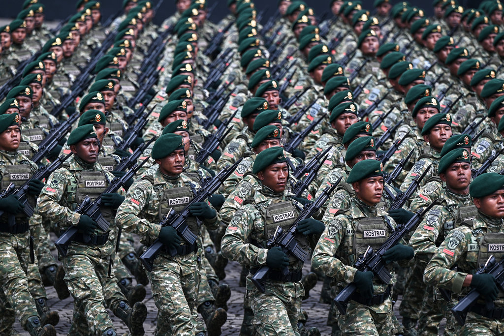 Gladi bersih HUT ke-80 TNI 