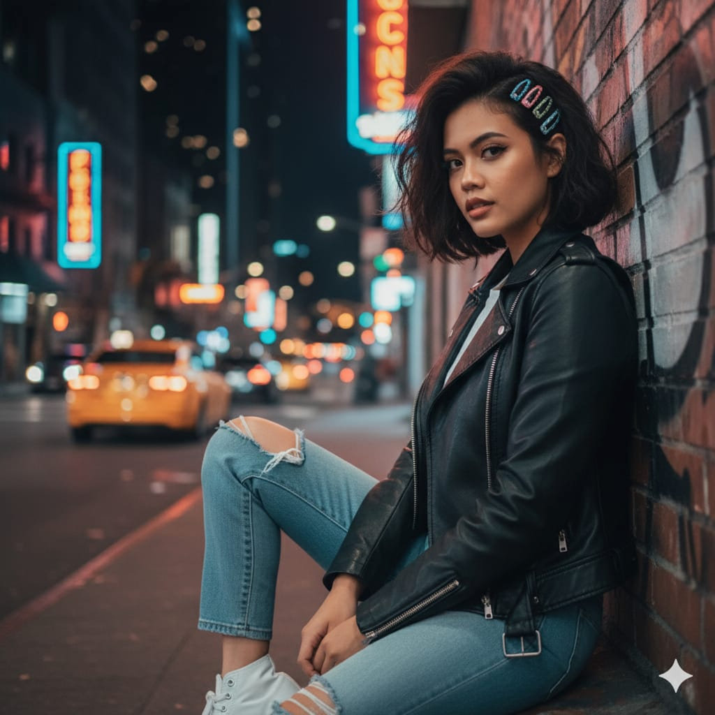 Hasil Generator AI, prompt AI Foto 90-an. FOTO/Gemini AI Prompt AI Foto 90-an