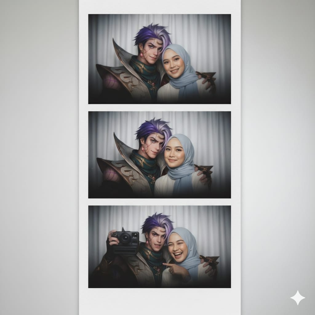 Hasil generator AI, Prompt AI Foto Hero Mobile Legend. Gemini AI Prompt AI Foto Hero Mobile Legend