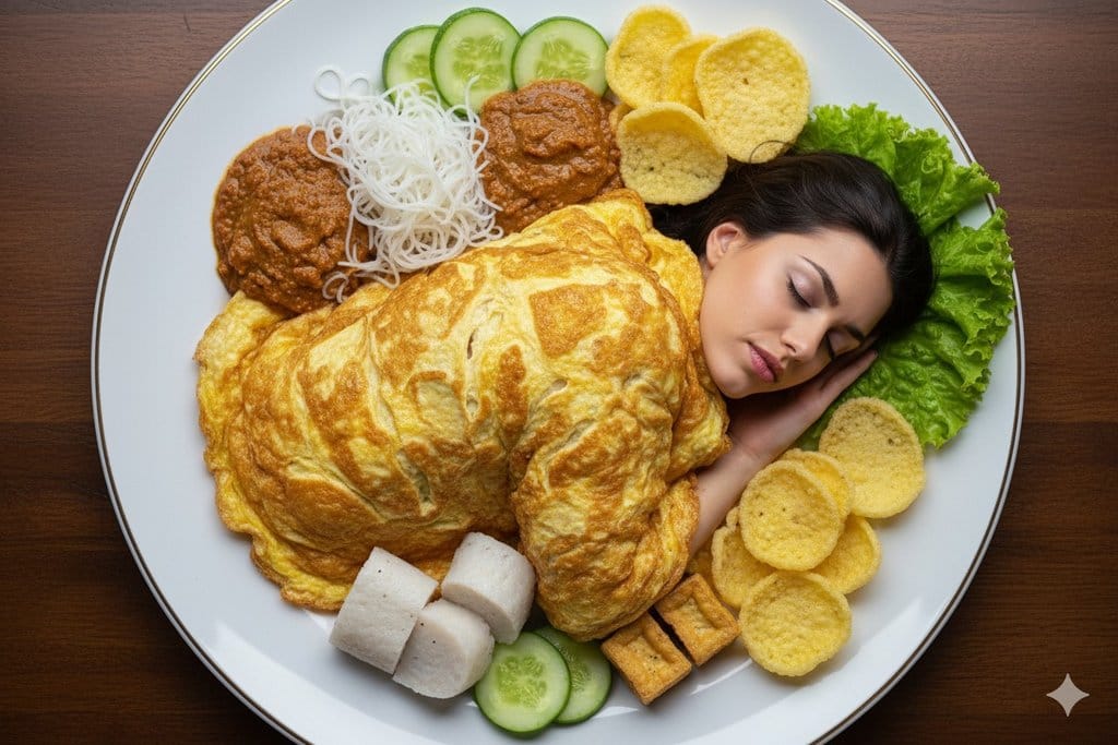  Prompt AI Foto Lucu Berselimutkan Makanan