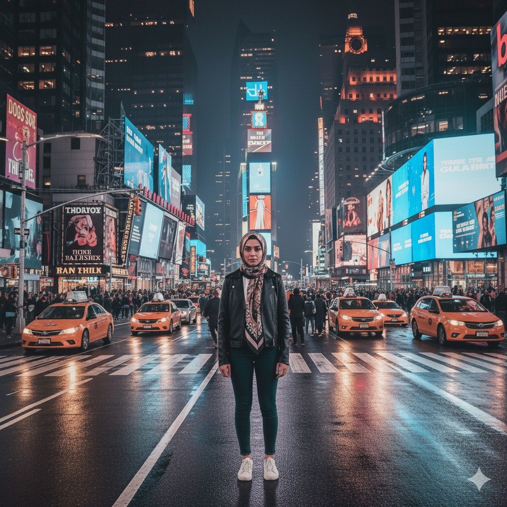 Gemini AI Times Square. foto/gemini ai Gemini AI Times Square