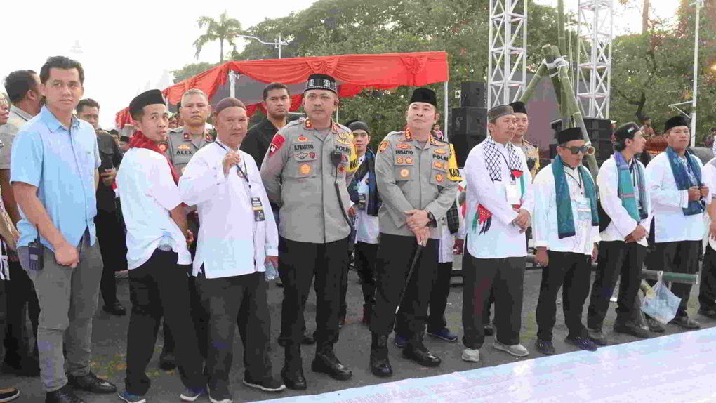 Pengamanan aksi solidaritas Palestina