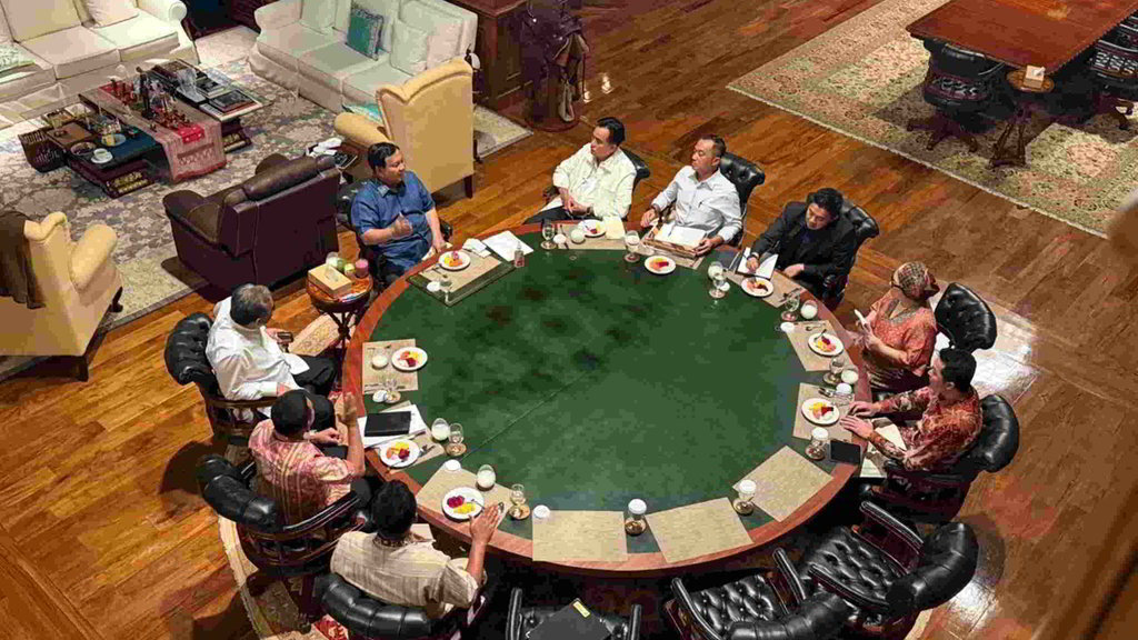 Presiden Prabowo bertemu Menteri-Ketua MPR