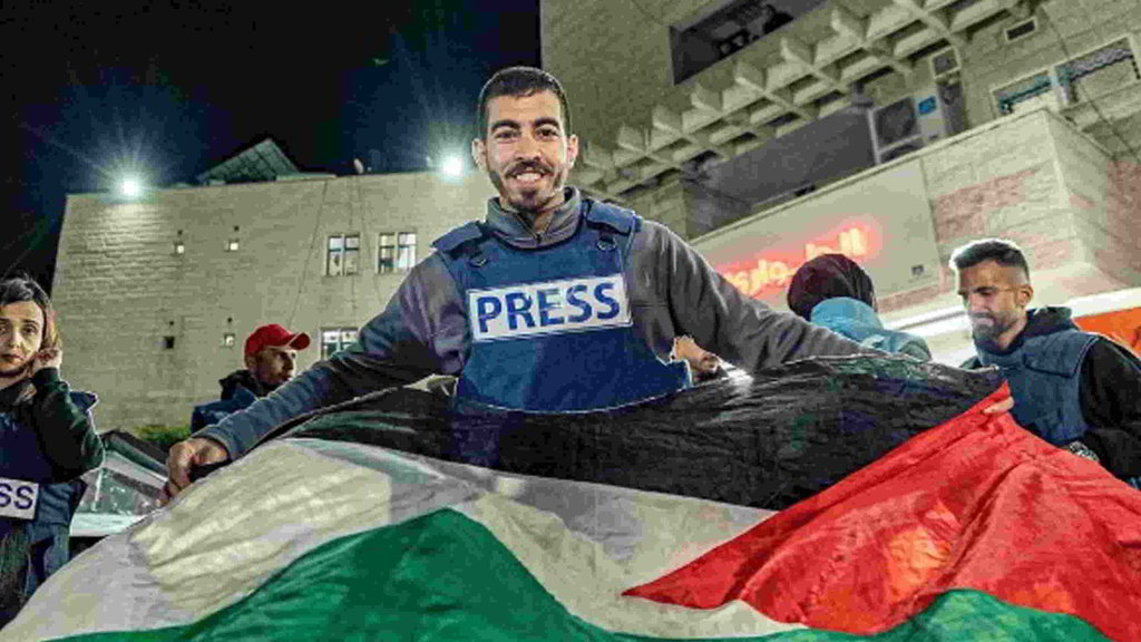 Saleh Aljafarawi Jurnalis Palestina. Instagram/eye.on.palestine Saleh Aljafarawi