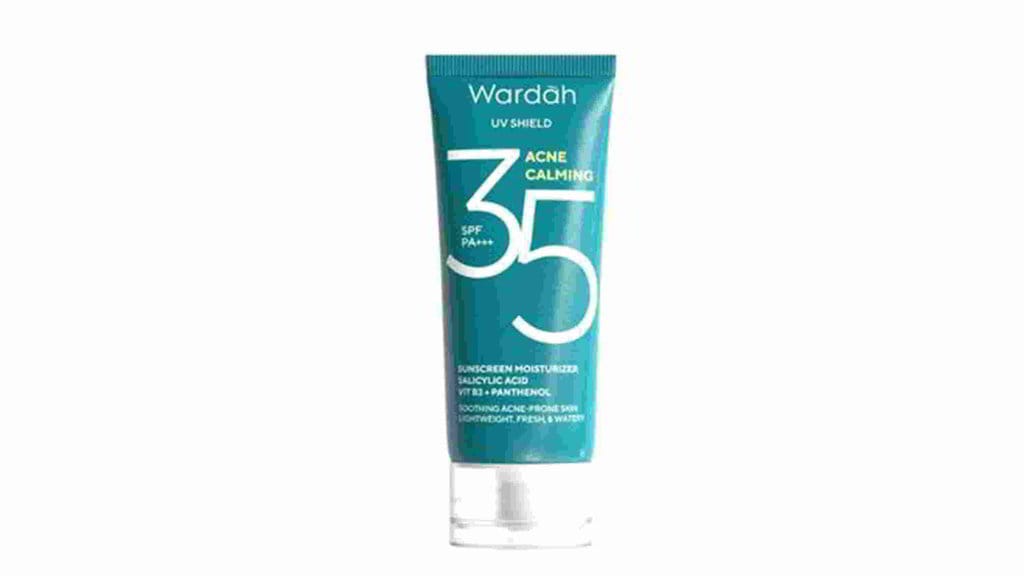 Wardah UV Shield Acne Calming Sunscreen Moisturizer SPF 35 PA+++. FOTO/wardahbeauty.com/ Wardah UV Shield