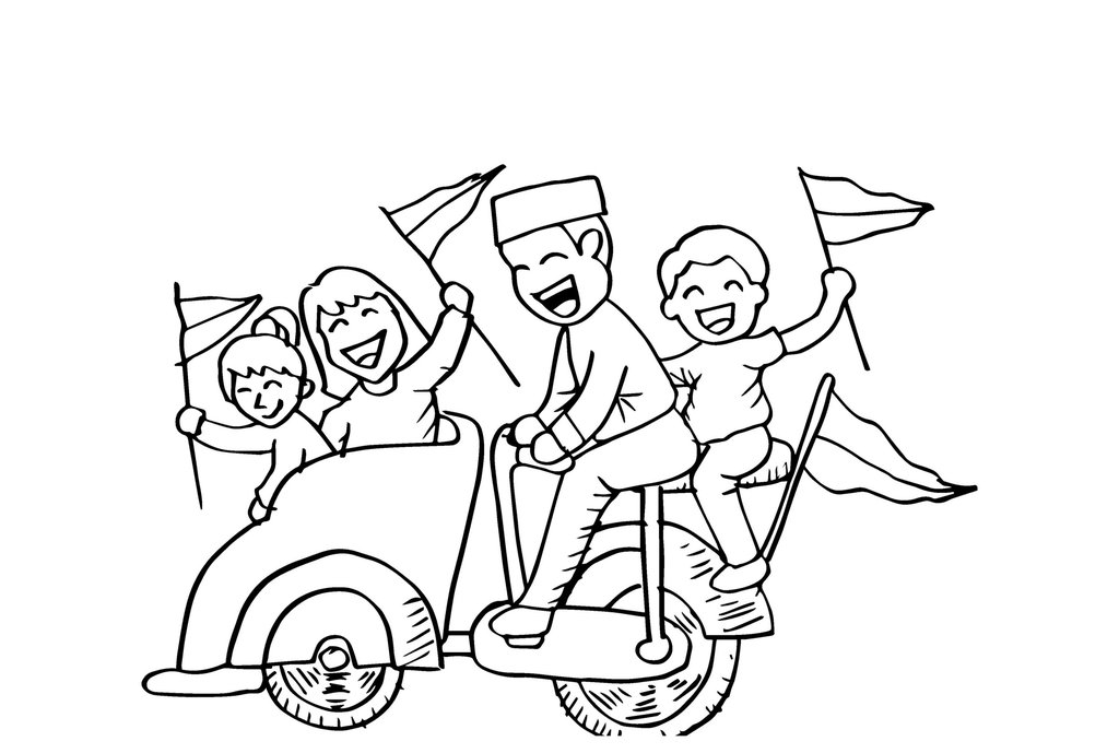 Ilustrasi Sketsa Gambar Mewarnai 